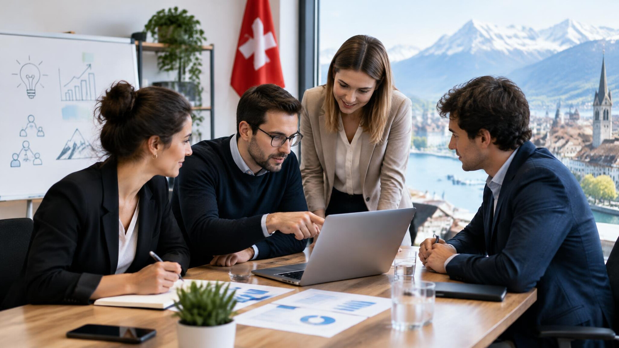 swiss small business meeting